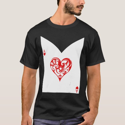 Original Halloween Kartenkostüm Alice in W T-Shirt (Vorderseite)