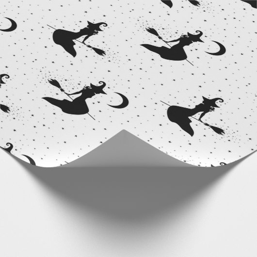 Original Halloween Witch Pattern Geschenkpapier (Ecke)