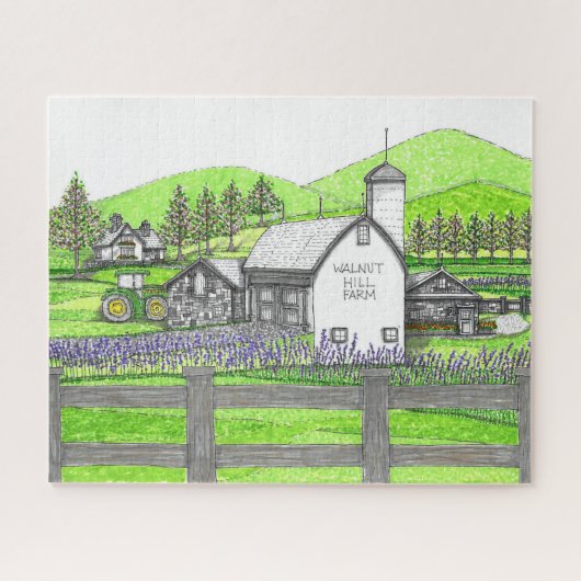 Original Hand Drawn Walnut Hill Farm Puzzle (Horizontal)