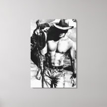 Original Hand gezeichnet sexy Cowboy Mann