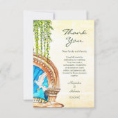 Original handbemalt Wasserfarbenalte Stadt Mexiko Dankeskarte (Vorderseite)