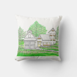 Original handgezogene Farm und Stallkissen Kissen