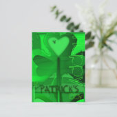 Original Happy St Patrick's Day Postcard Postkarte (Stehend Vorderseite)