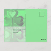 Original Happy St Patrick's Day Postcard Postkarte (Rückseite)