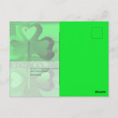 Original Happy St Patrick's Day V Postkarte (Rückseite)