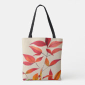 Original Herbst Blätter Aquarellmalerei Kunst Tasche (Rückseite)