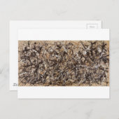 Original Herbst-Pollock-Farbe Postkarte (Vorne/Hinten)