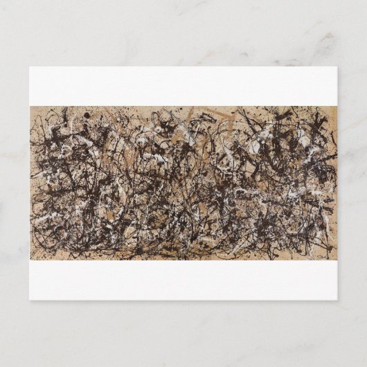 Original Herbst-Pollock-Farbe Postkarte (Vorderseite)