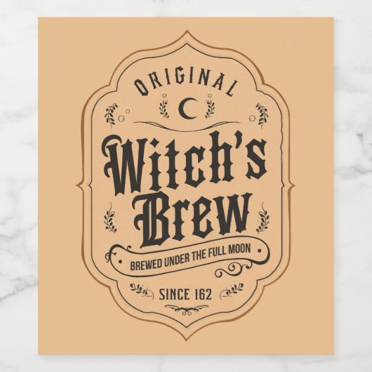 Original Hexenbrauen Weinetikett (Einzelnes Label)