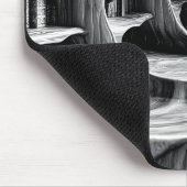 Original High Contrast Grayscale Relief Mousepad (Ecke)