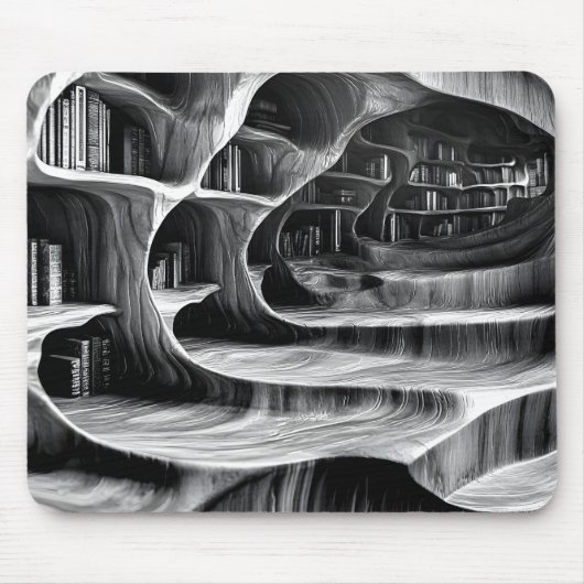 Original High Contrast Grayscale Relief Mousepad (Vorne)