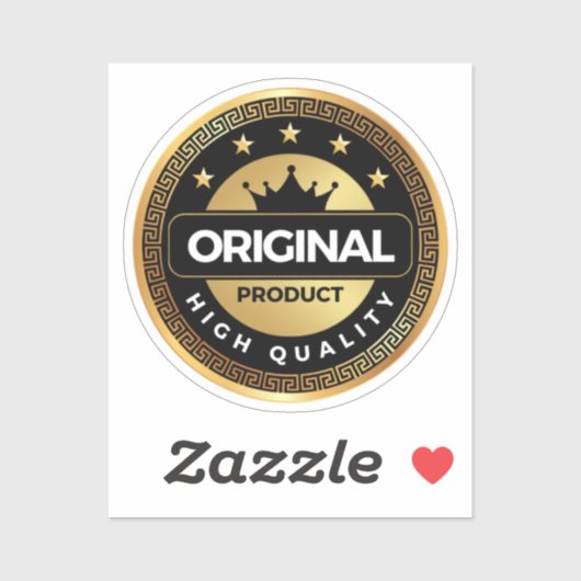 Original Hight Quality l Golden und Schwarz Aufkleber (Blatt)