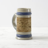 Original Holzoptik Bierglas (Vorderseite Links)