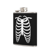 Original Horror Ribcage eines Skeletts Halloween Flachmann (Links)