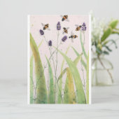 Original Hummelfarbe auf leerer Postkarte (Stehend Vorderseite)