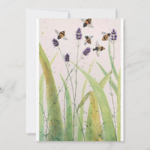 Original Hummelfarbe auf leerer Postkarte