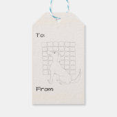 Original Hund Zeichnend Chinesischer Hund Jahr 201 Geschenkanhänger (Rückseite)