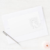 Original Hund Zeichnend Chinesischer Hund Jahr 201 Rechteckiger Aufkleber (Umschlag)