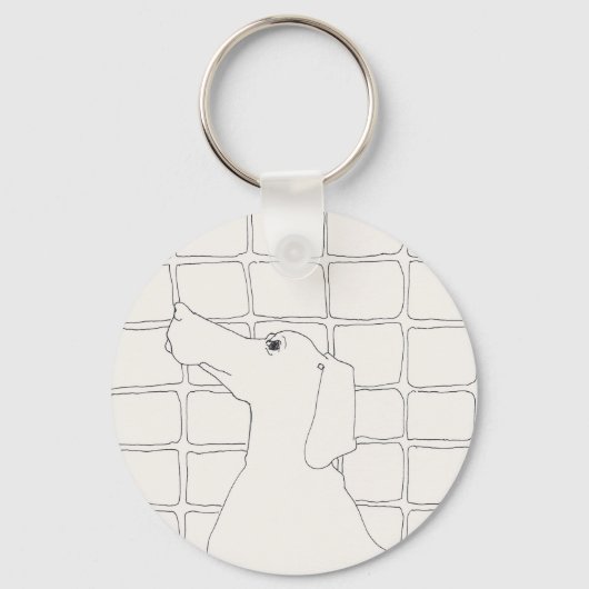 Original Hund Zeichnend Chinesischer Hund Jahr 201 Schlüsselanhänger (Vorderseite)