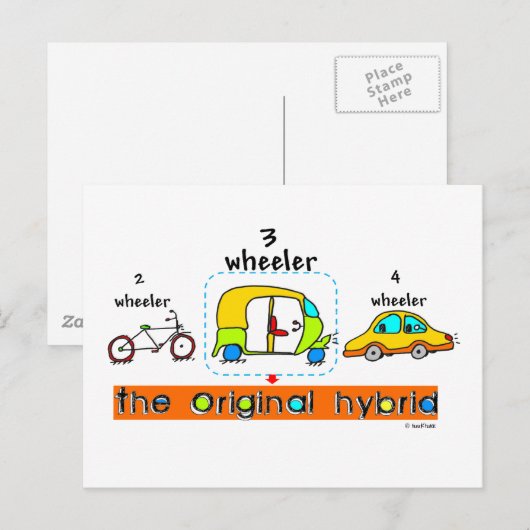 Original Hybrid Postkarte (Vorne/Hinten)