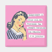 Original Ich Drehte von meinem Mann Magnet (Vorne)