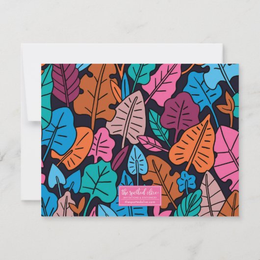 Original Illustration Blonde Lady Mitteilungskarte (Rückseite)