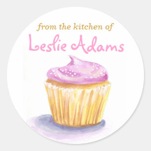 Original Illustration Cupcake Aufkleber