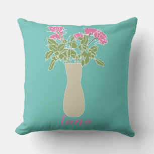 Original-Illustration zur modernen Blume Kissen