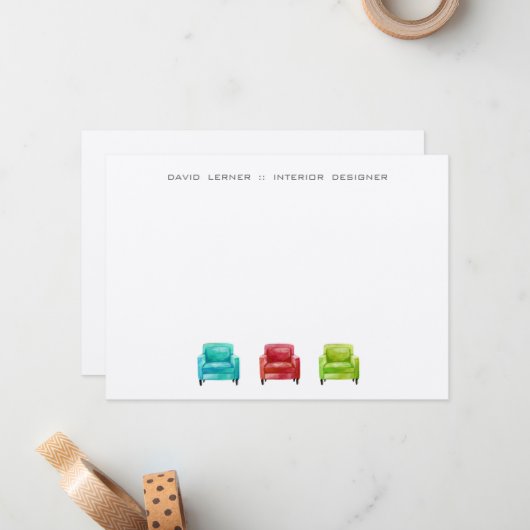 Original Illustrationsrüstkarten Mitteilungskarte (Vorderseite/Rückseite Beispiel)