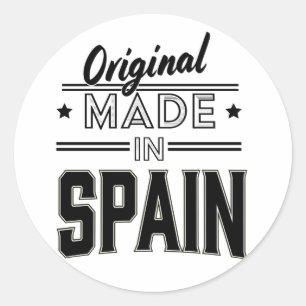 Original in Spanien hergestellt Runder Aufkleber