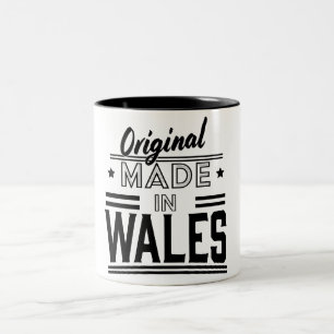Original in Wales hergestellt Zweifarbige Tasse