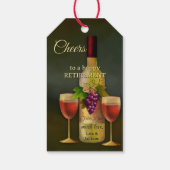 Original Italian Art Wine Themed Geschenkanhänger (Rückseite)