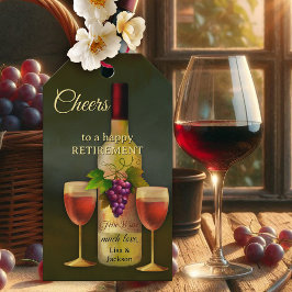 Original Italian Art Wine Themed Geschenkanhänger