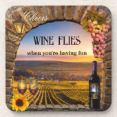 Original Italienisch Art Wine Untersetzer (Vorderseite)