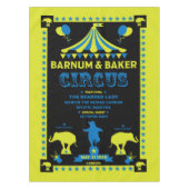 Original Jahrgänge Inspiriert Circus Art Tischdecke (Vorderseite)