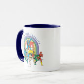 Original Justice League - Peace, Liebe, Gleichheit Tasse (Vorderseite Links)