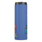 Original Justice League - Peace, Liebe, Gleichheit Thermosbecher (Rückseite)