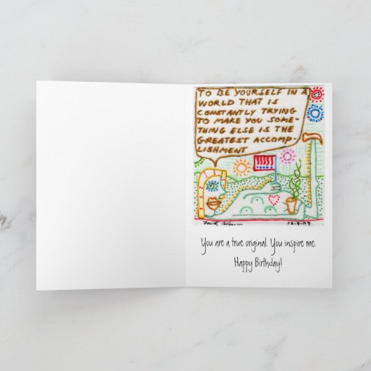 Original Karte (Innenseite)