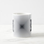 Original keltischer Knoten Silver Black Kaffeetasse (Mittel)