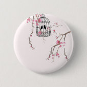 Original Kirschblütenkunst Button (Vorderseite)