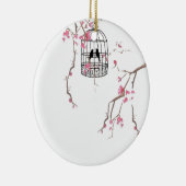 Original Kirschblütenkunst Keramikornament (Rechts)