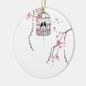 Original Kirschblütenkunst Keramikornament (Links)
