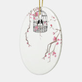 Original Kirschblütenkunst Keramikornament (Links)