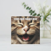 Original Kitten Dankeschön Karte, AI erstellt (Stehend Vorderseite)