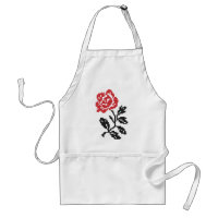 Original Kreuzstich-Blume | ROTE ROSE