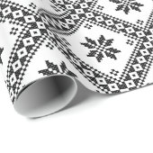 Original Kreuzstich-Design nahtlos Muster Geschenkpapier (Rolleneckpunkt)