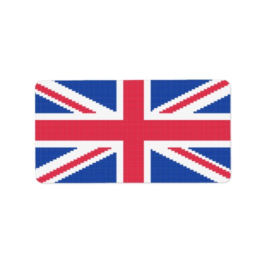 Original Kreuzstich-Designbuchse Adressaufkleber (Vorne)