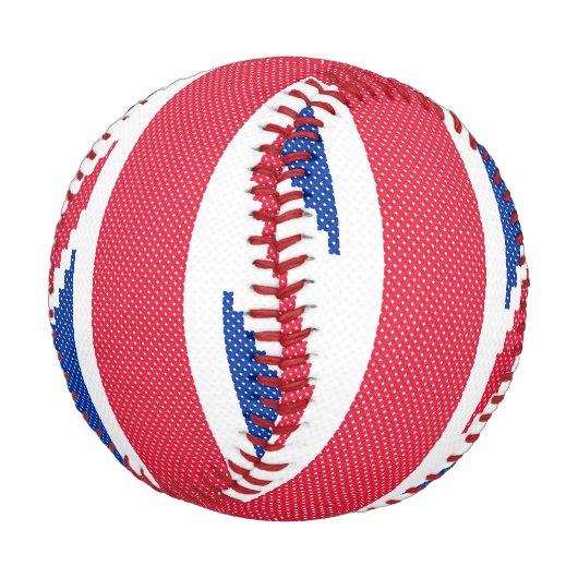 Original Kreuzstich-Designbuchse Baseball (Schrägansicht)