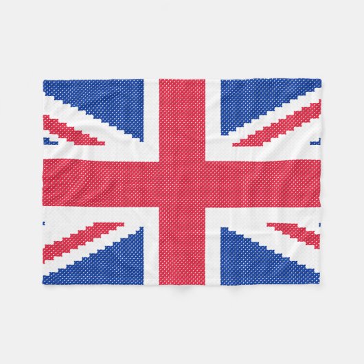 Original Kreuzstich-Designbuchse Fleecedecke (Vorderseite (Horizontal))