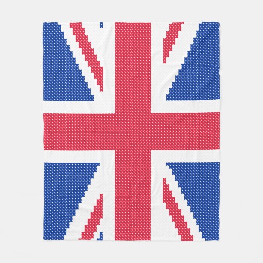 Original Kreuzstich-Designbuchse Fleecedecke (Vorderseite)